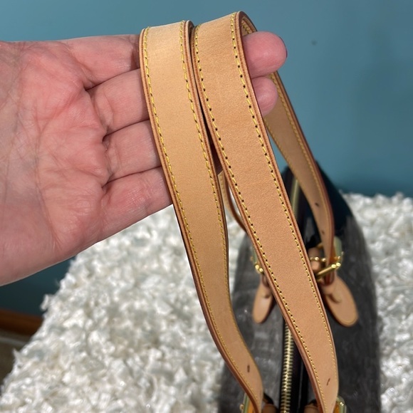 Louis Vuitton Amarante Vernis Patent Rosewood Shoulder Bag Satchel Burgundy - Picture 9 of 12